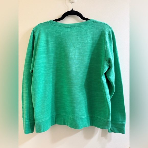 J. Crew Green 'Vacation!' Sweatshirt - Picture 3 of 6